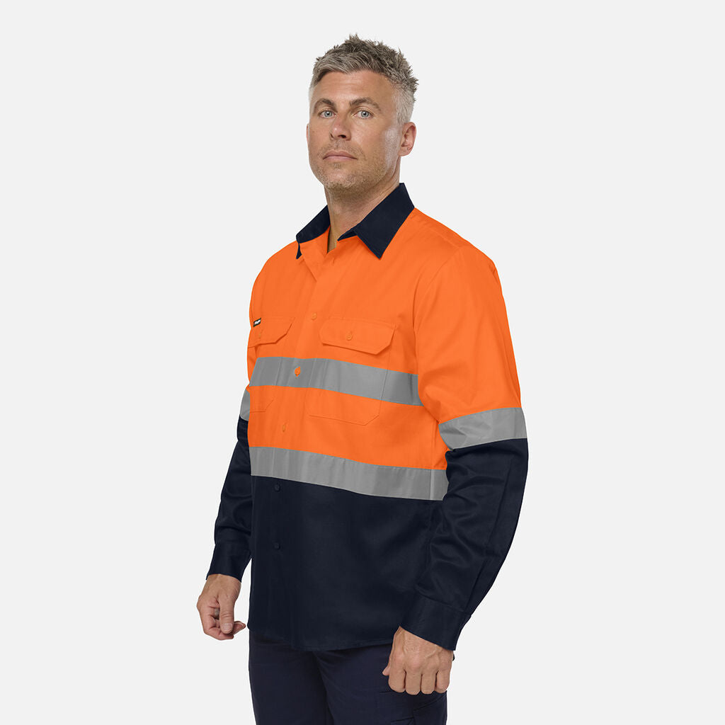KingGee K54936 Originals Reflective Spliced Drill Shirt