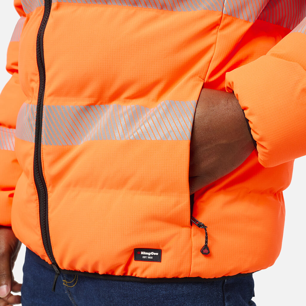 KingGee K55011 Originals DWR Reflective Puffer Jacket