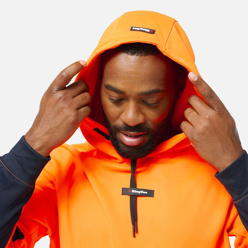 KingGee K55013 Originals Hi Vis Reflective Water Repellant Hoodie