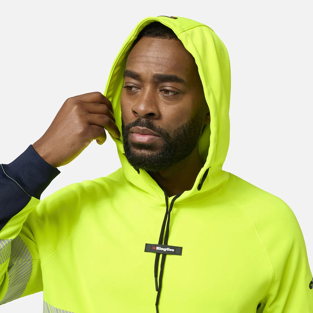 KingGee K55013 Originals Hi Vis Reflective Water Repellant Hoodie