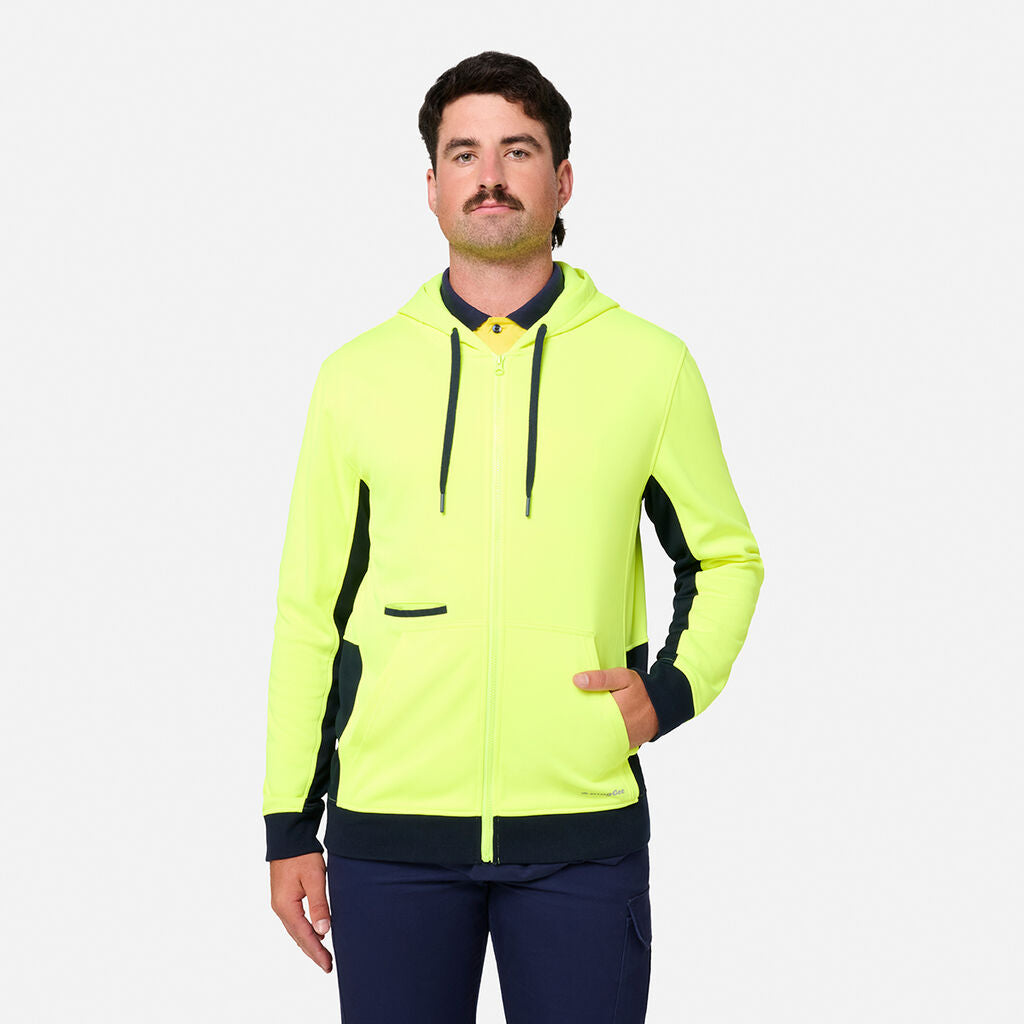 KingGee K55019 Original Hi Vis Full ZIP Fleece Hoodie