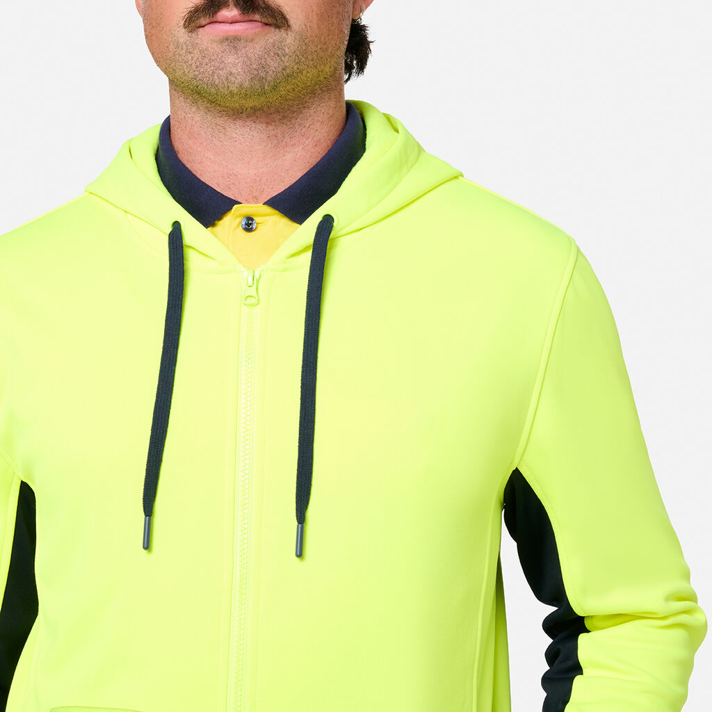 KingGee K55019 Original Hi Vis Full ZIP Fleece Hoodie