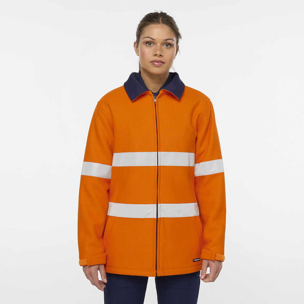 KingGee K55028 Women's Originals Bluey Taped Jacket-Orange