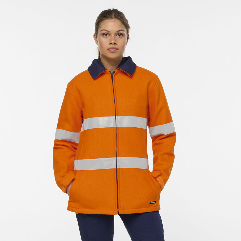 KingGee K55028 Women's Originals Bluey Taped Jacket-Orange