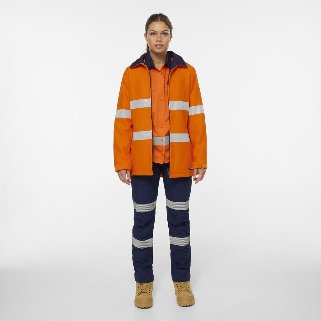 KingGee K55028 Women's Originals Bluey Taped Jacket-Orange