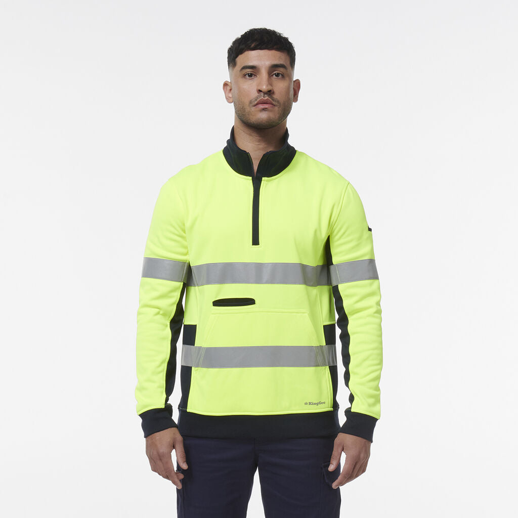 KingGee K55040 Reflective Spiced 1/4 Zip Fleece