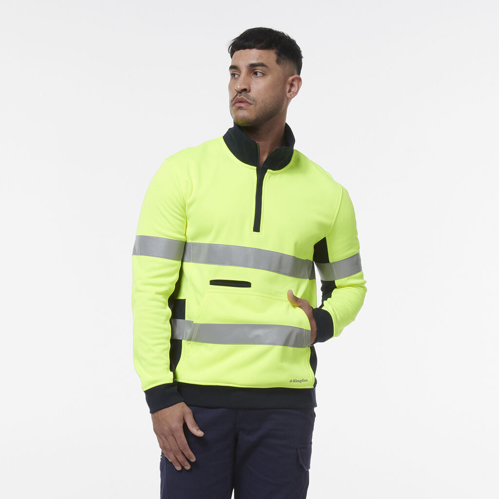 KingGee K55040 Reflective Spiced 1/4 Zip Fleece