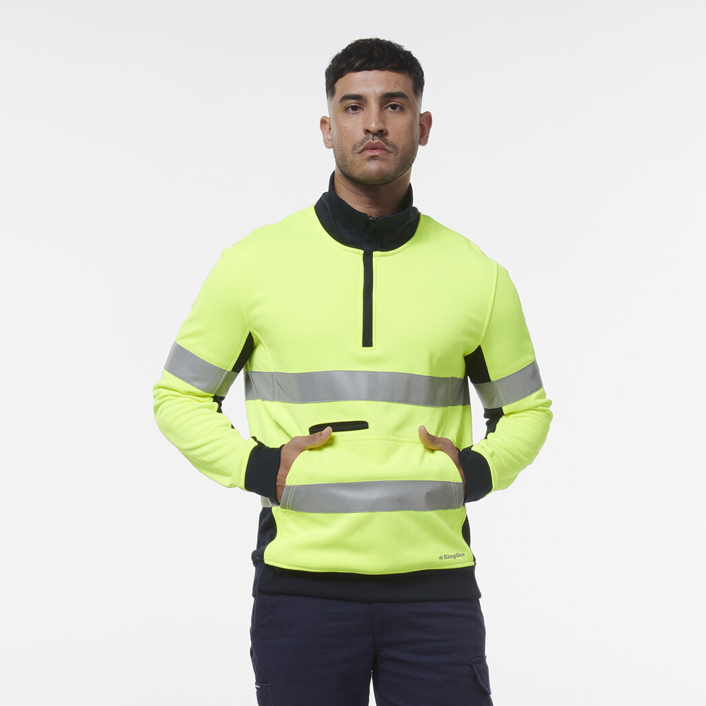 KingGee K55040 Reflective Spiced 1/4 Zip Fleece