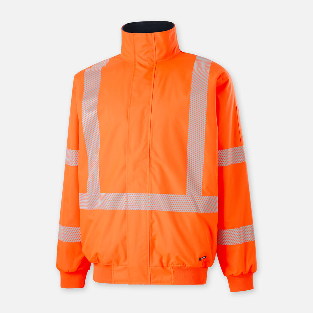 KingGee K55045 Originals NSW Rail Hi Vis Bomber Jacket-Orange