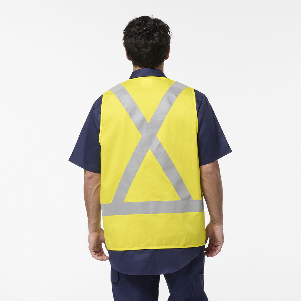 KingGee K57007 Originals Hi Vis X Back Cotton Drill Vest