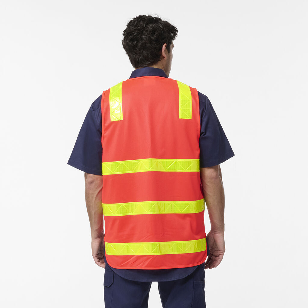 KingGee K57016 Originals VIC Roads Safety Vest-Red