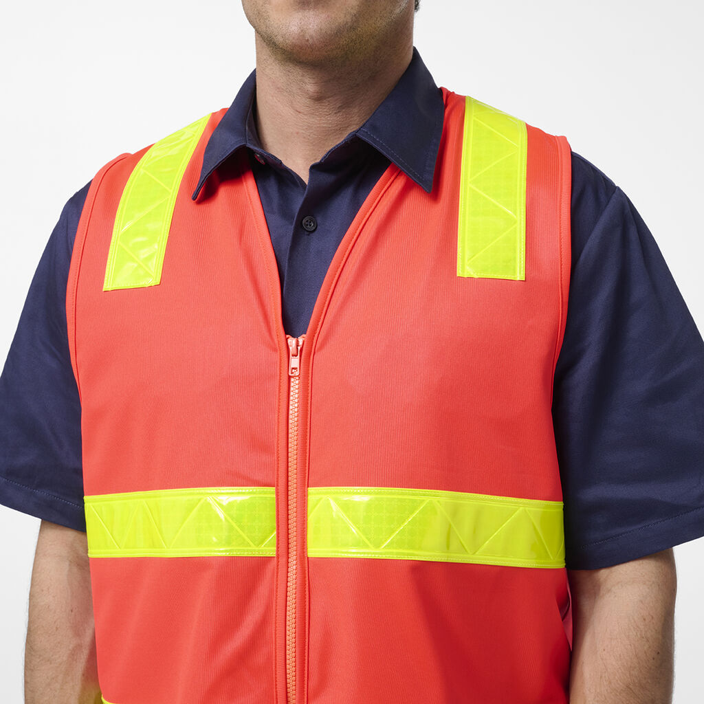 KingGee K57016 Originals VIC Roads Safety Vest-Red