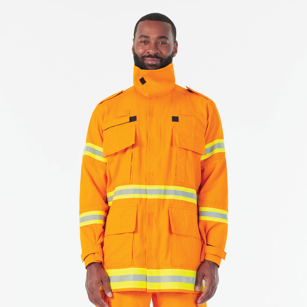 KingGee K85000 Wildlands Firefighting Hi-Vis Coat-Gold