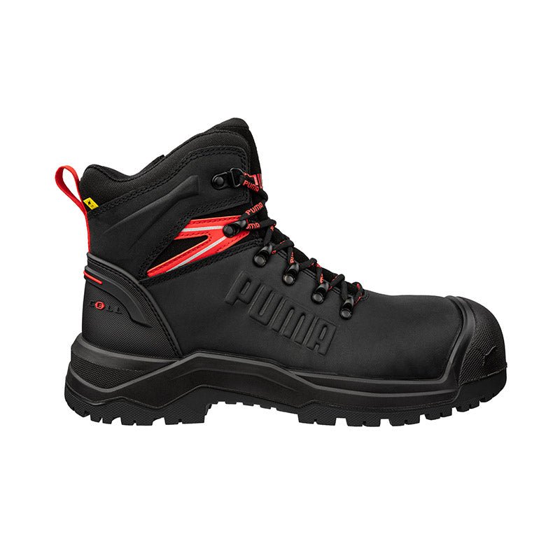 Puma 632747 Iron HD Mid Black Safety Boot