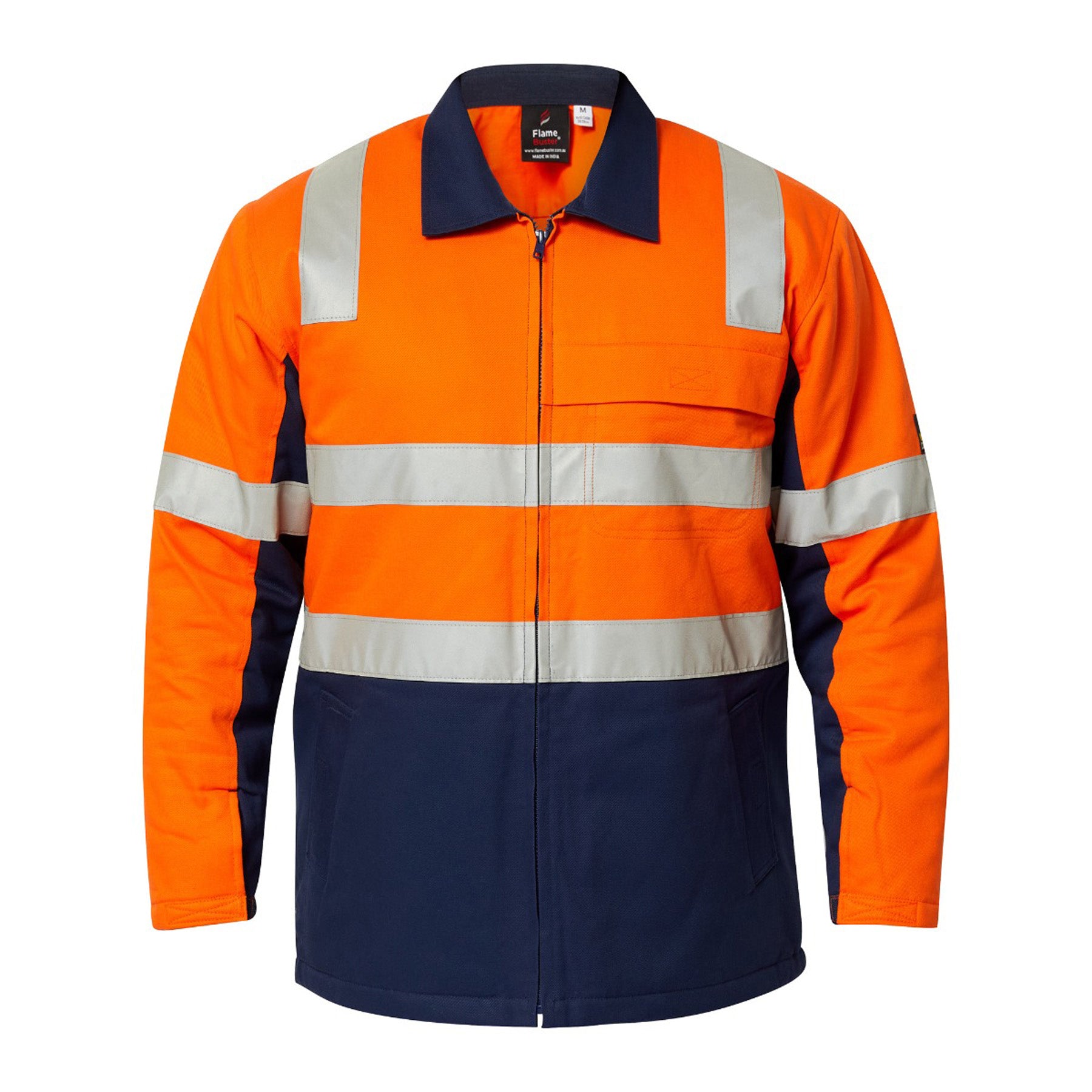 Workcraft WJ8019 Hi vis Cotton Reflective Jacket