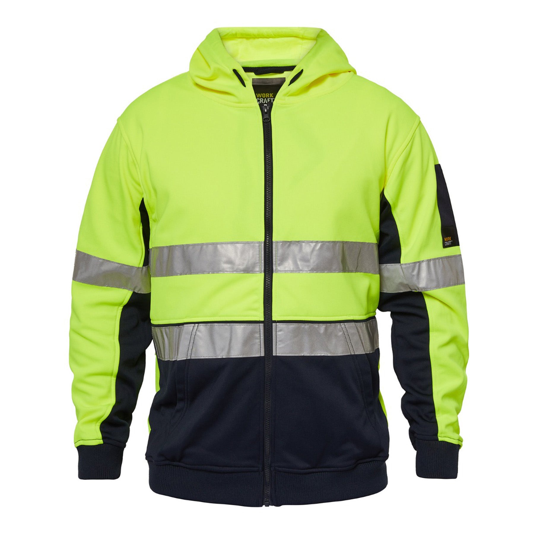 Workcraft WT8011 Peak Hi-vis Hoodie With CSR Tape