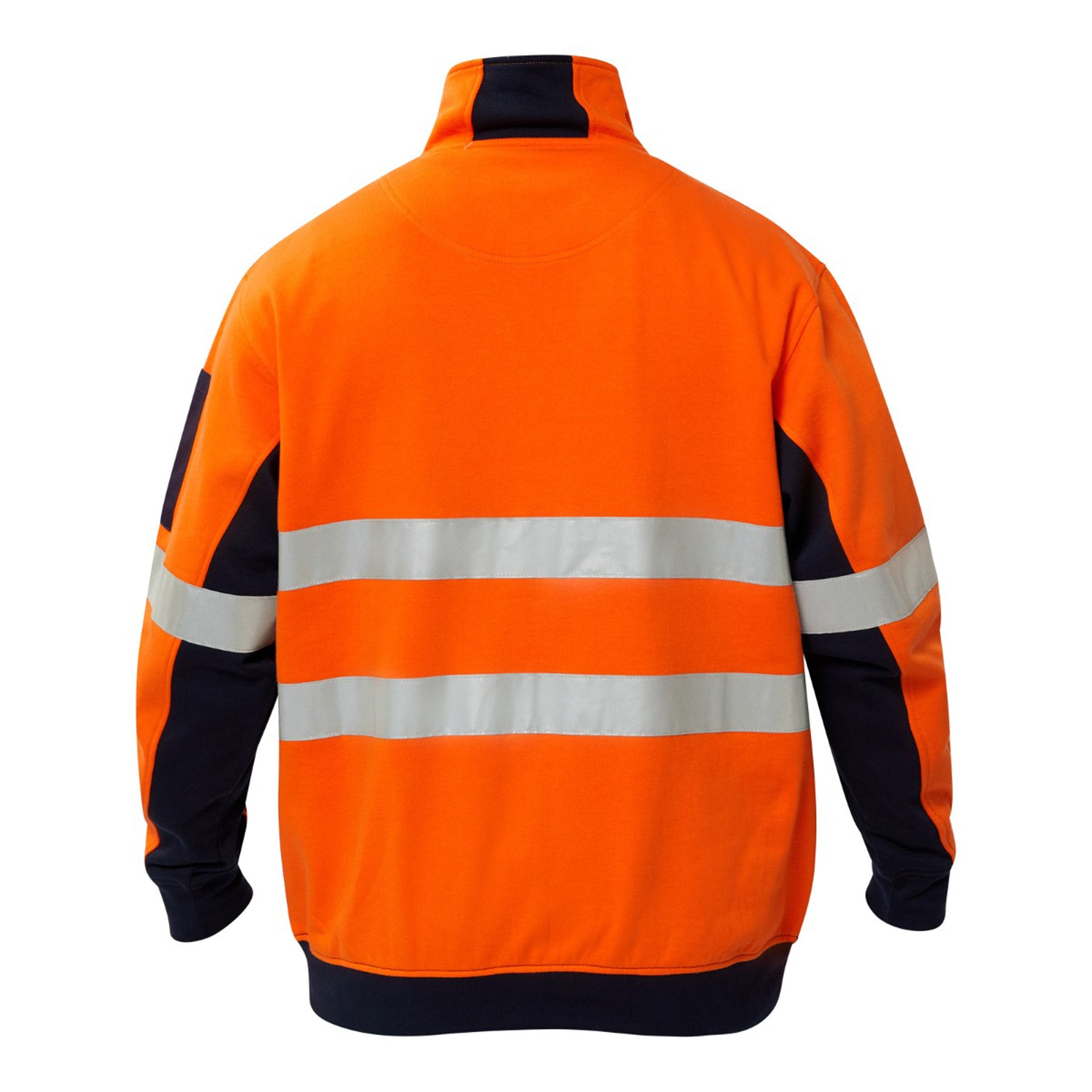 Workcraft WT8018 Hi vis Half Zip Cotton Reflective Pullover