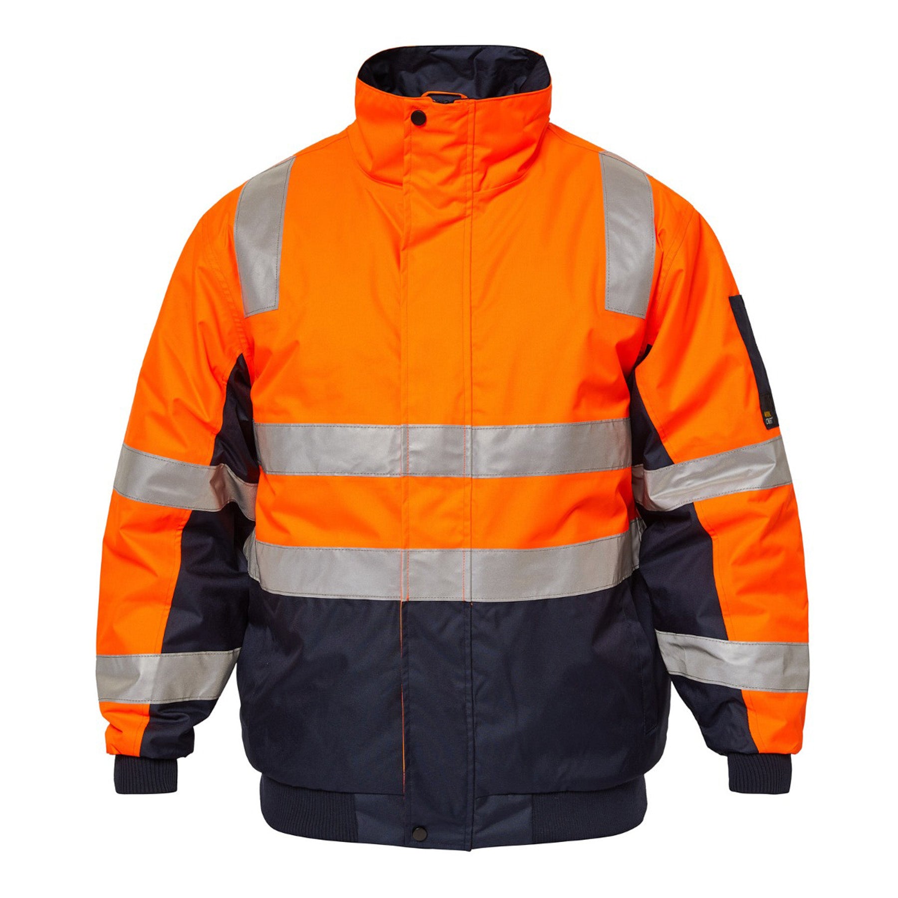 Workcraft WW9011 Typhoon Hi vis Modern Bomber Jacket With Tape