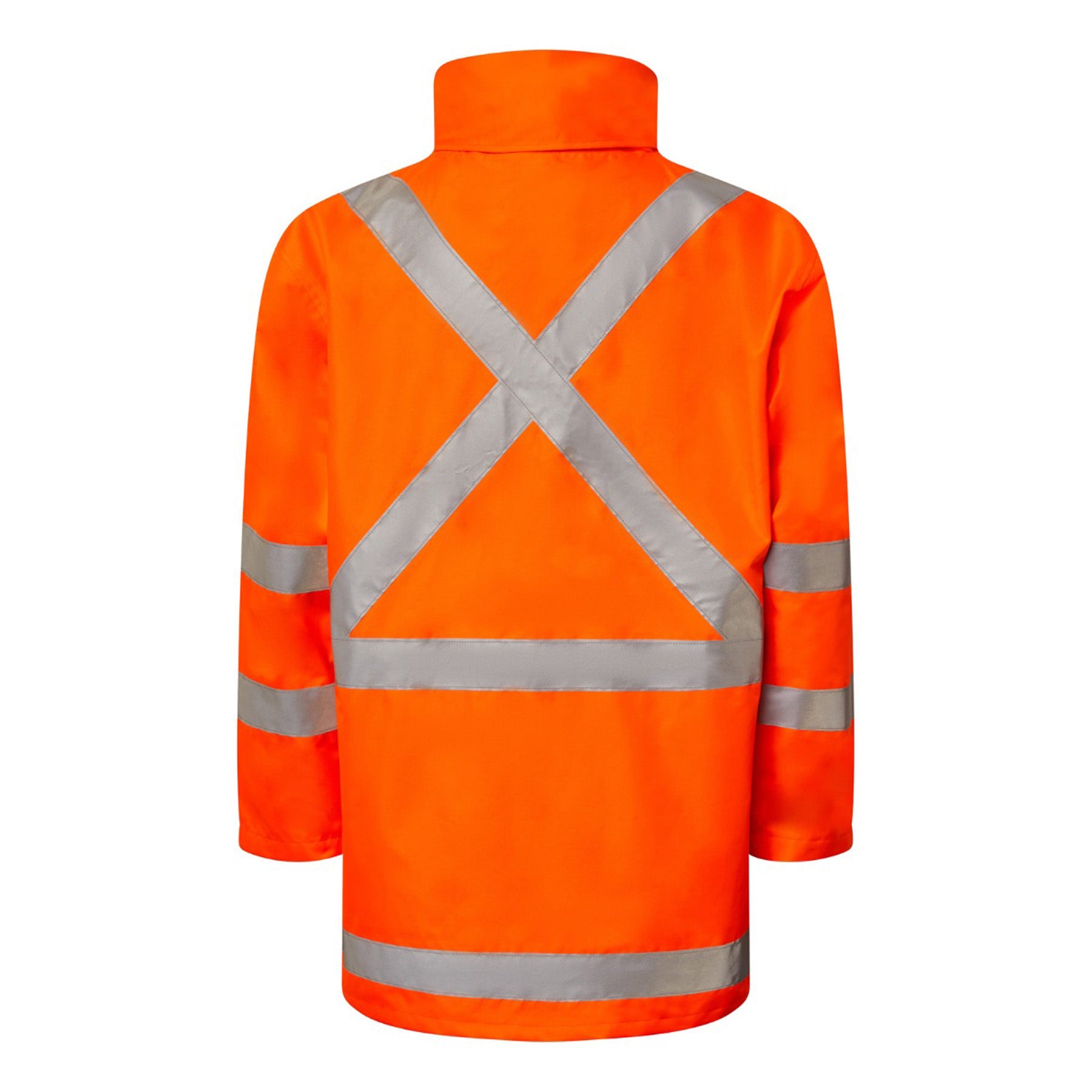 Workcraft WW9017 NSW Rail Hi Vis Reflective Jacket With X-pattern Tape-Orange