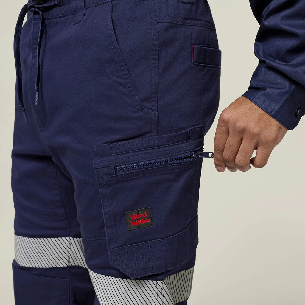 Hard Yakka Y02003 3056 Toughmaxx Taped Work Pants-Navy