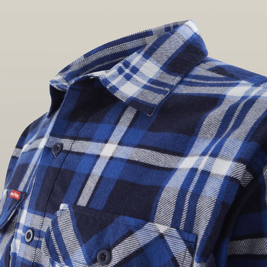 Hard Yakka Y04006 Core LS Closed Front Check Flannel Shirt