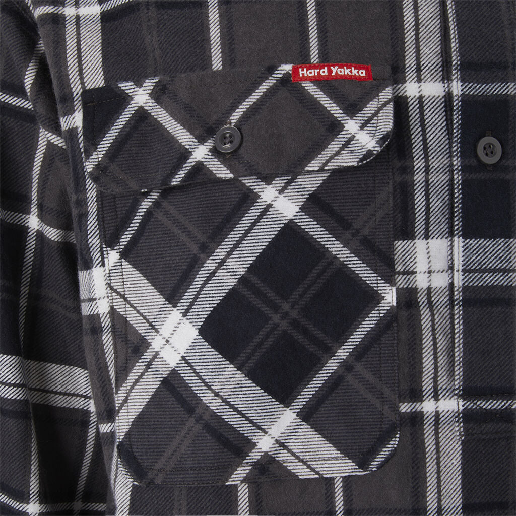 Hard Yakka Y04006 Core LS Closed Front Check Flannel Shirt