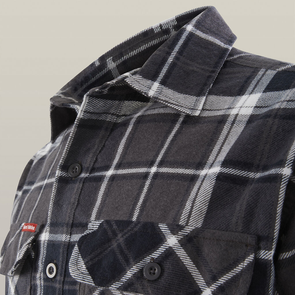 Hard Yakka Y04006 Core LS Closed Front Check Flannel Shirt