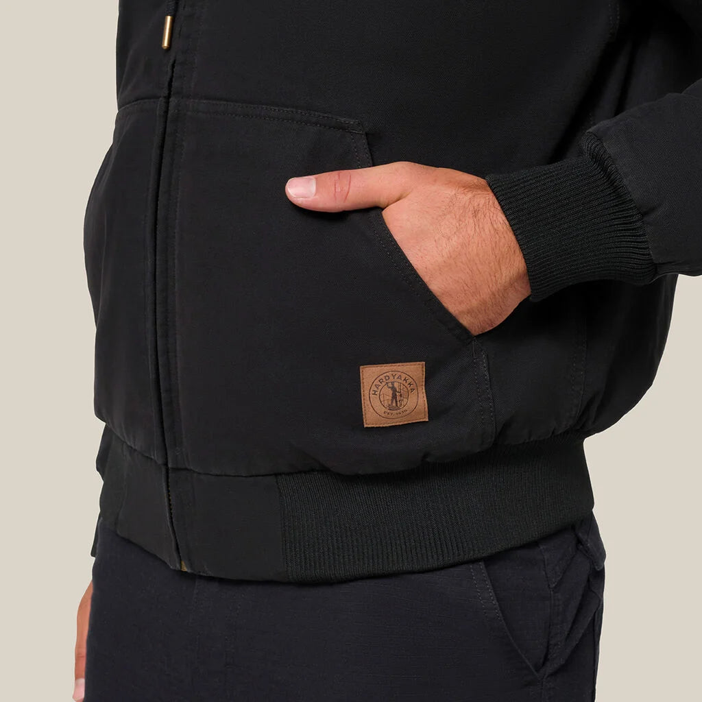 Hard Yakka Y06124 Heritage Canvas Bomber Jacket