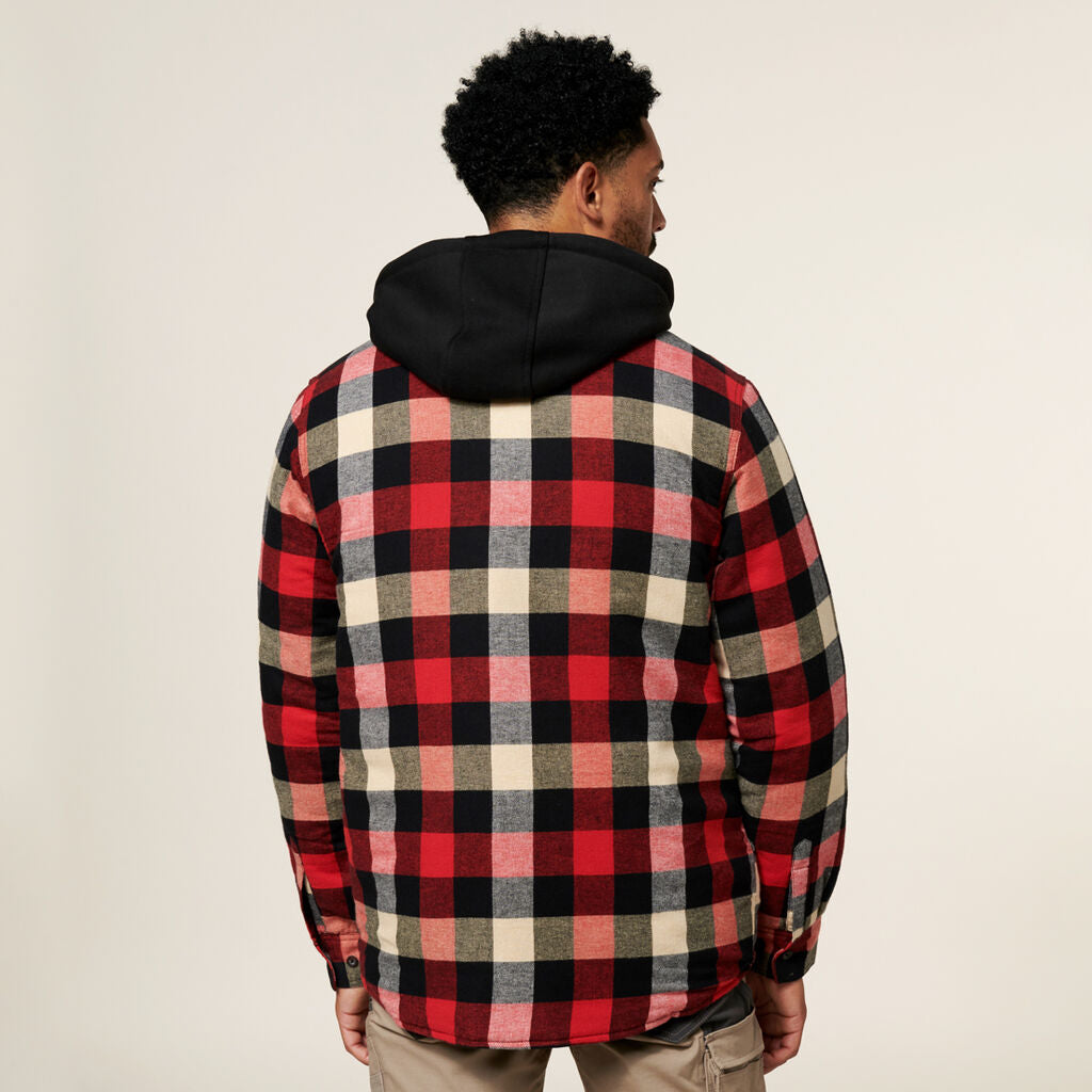 Hard Yakka Y06690 Quilted Flannel Hooded Shacket