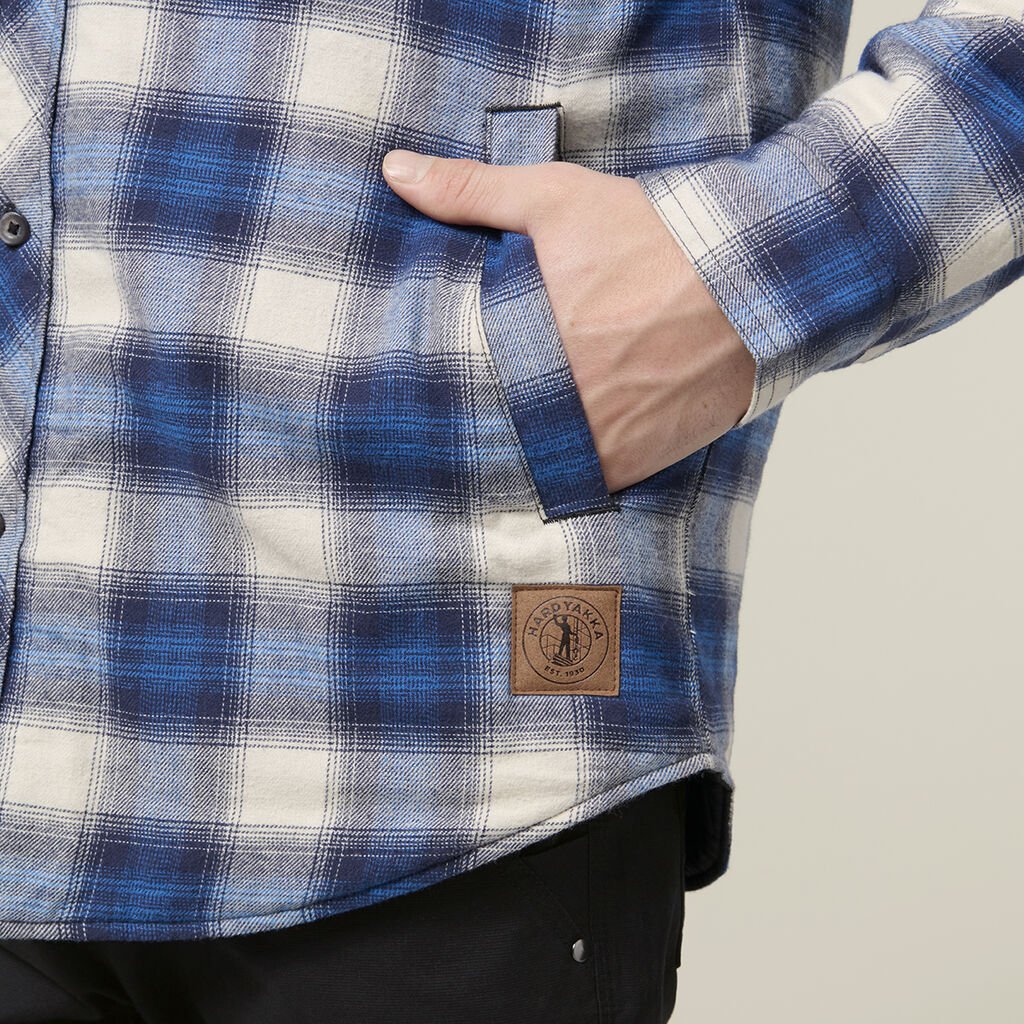 Hard Yakka Y06690 Quilted Flannel Hooded Shacket