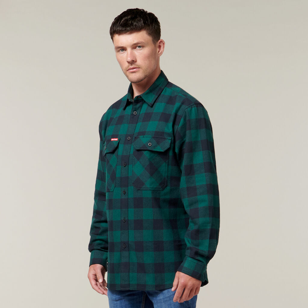 Hard Yakka Y07295 Long Sleeve Check Flannel Shirt