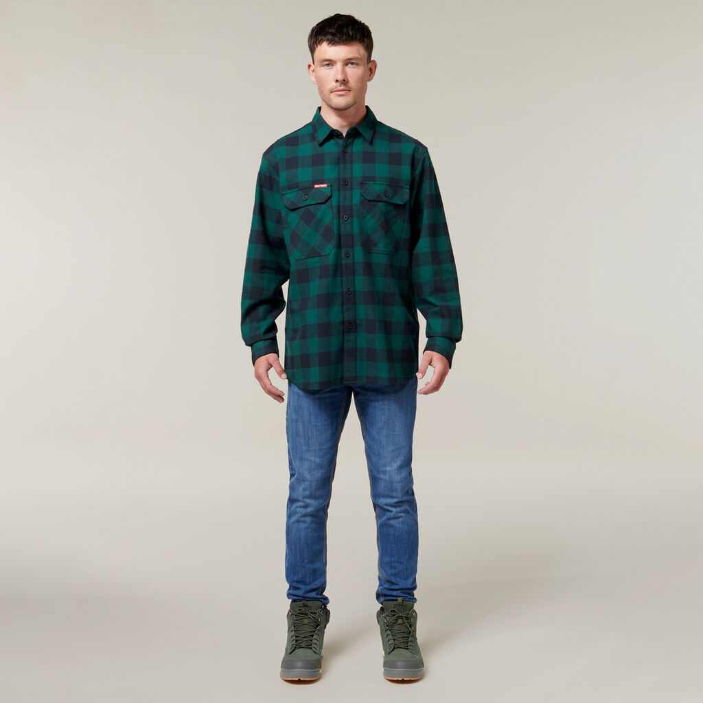 Hard Yakka Y07295 Long Sleeve Check Flannel Shirt