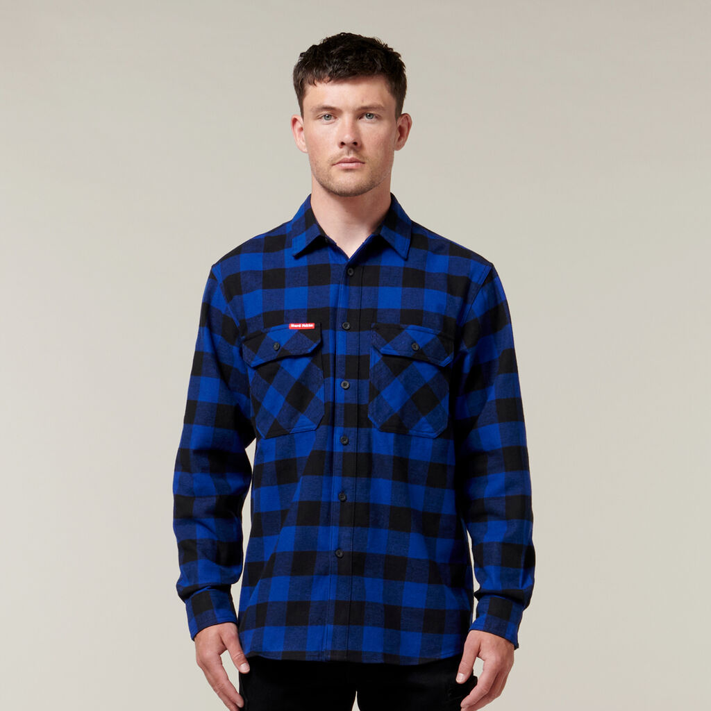 Hard Yakka Y07295 Long Sleeve Check Flannel Shirt