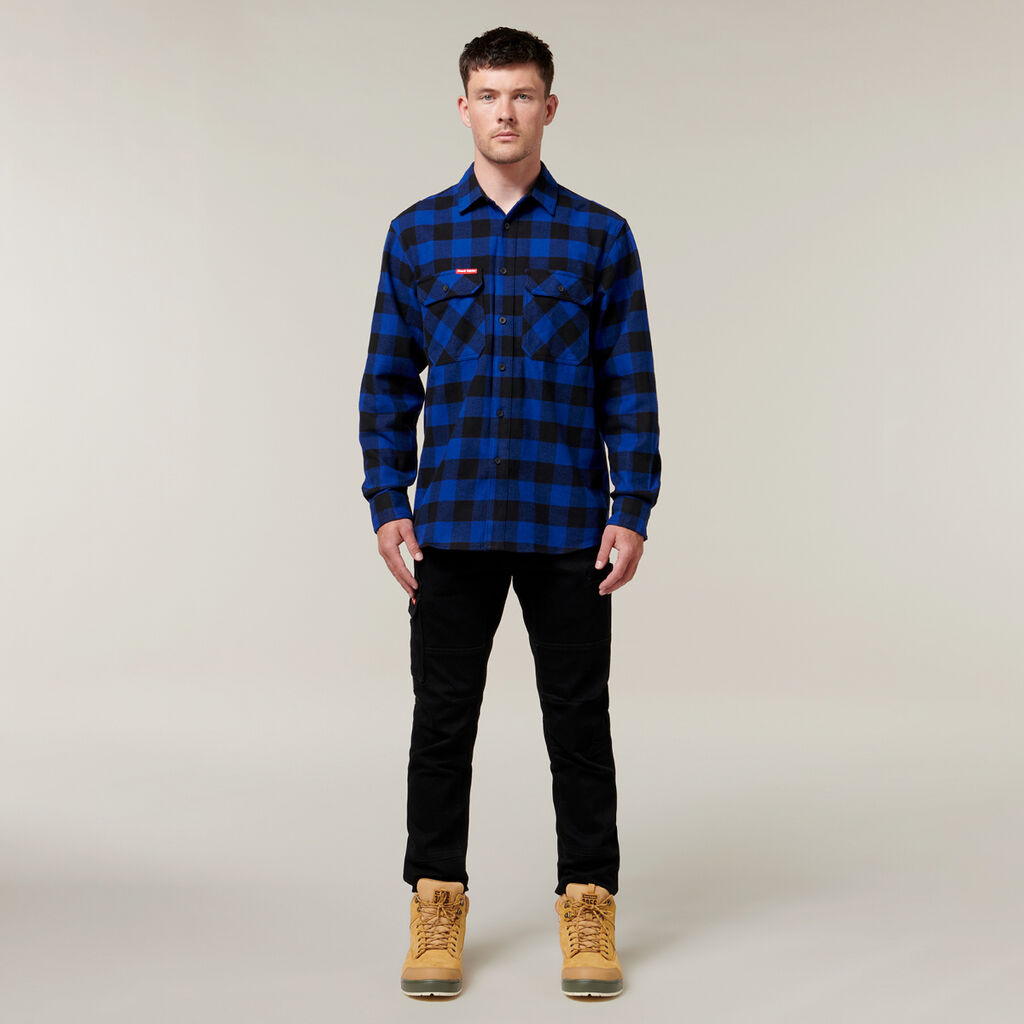 Hard Yakka Y07295 Long Sleeve Check Flannel Shirt