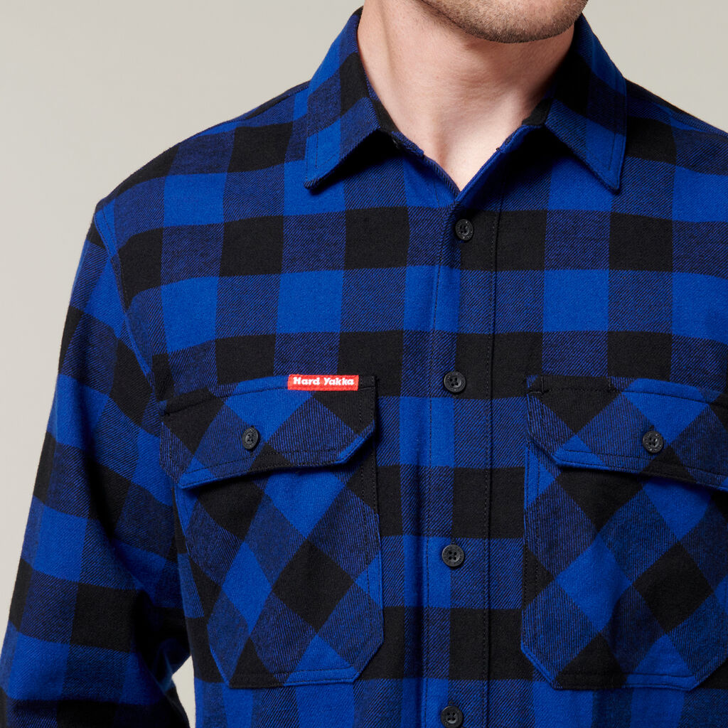 Hard Yakka Y07295 Long Sleeve Check Flannel Shirt