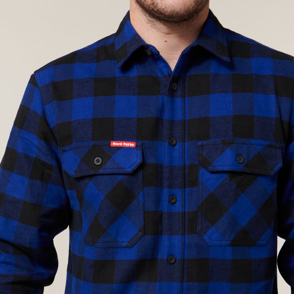 Hard Yakka Y07295 Long Sleeve Check Flannel Shirt