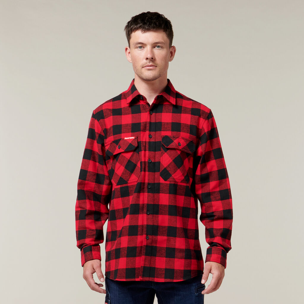 Hard Yakka Y07295 Long Sleeve Check Flannel Shirt