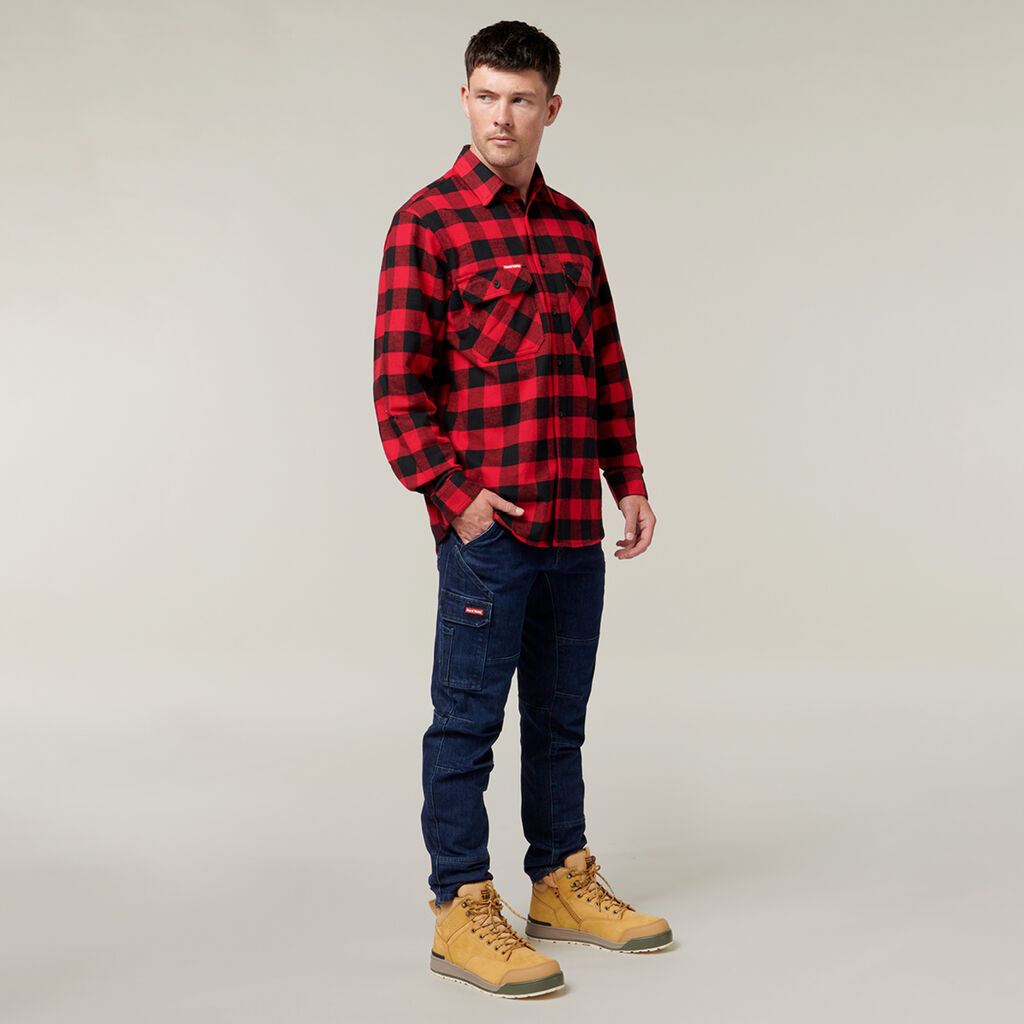 Hard Yakka Y07295 Long Sleeve Check Flannel Shirt