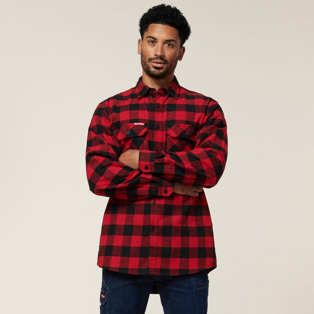 Hard Yakka Y07295 Long Sleeve Check Flannel Shirt