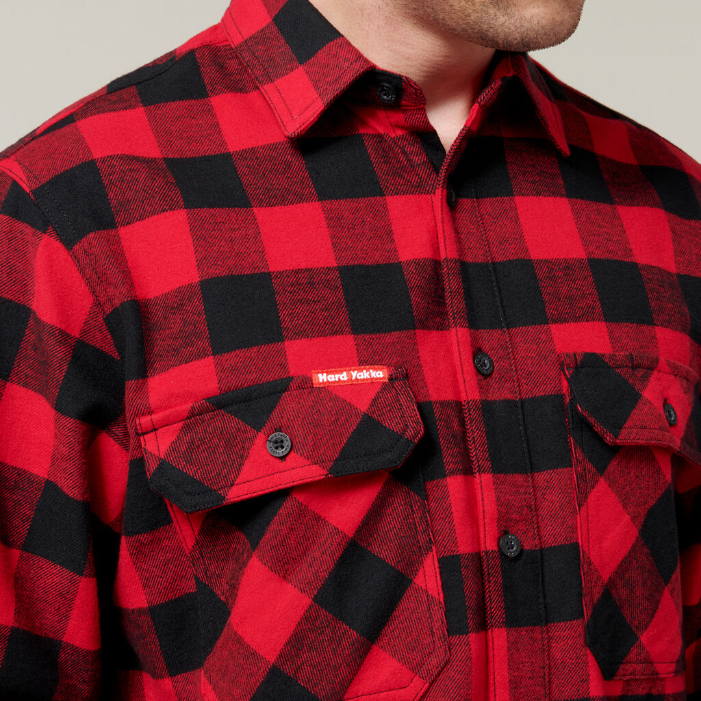 Hard Yakka Y07295 Long Sleeve Check Flannel Shirt