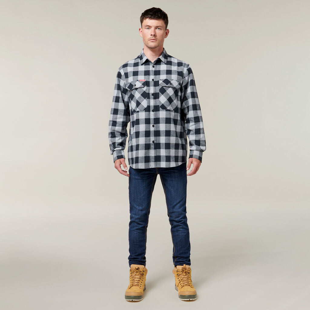 Hard Yakka Y07295 Long Sleeve Check Flannel Shirt