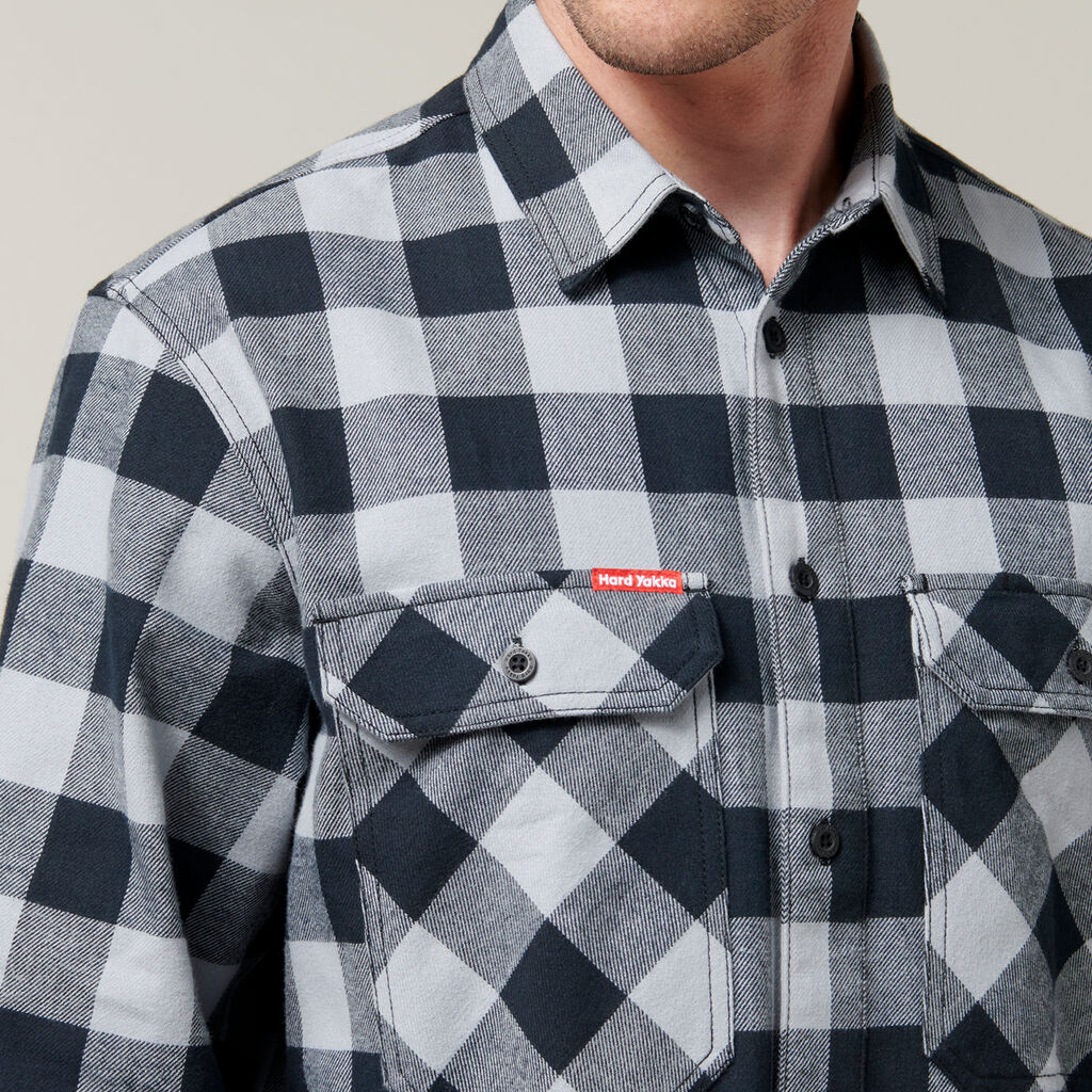 Hard Yakka Y07295 Long Sleeve Check Flannel Shirt