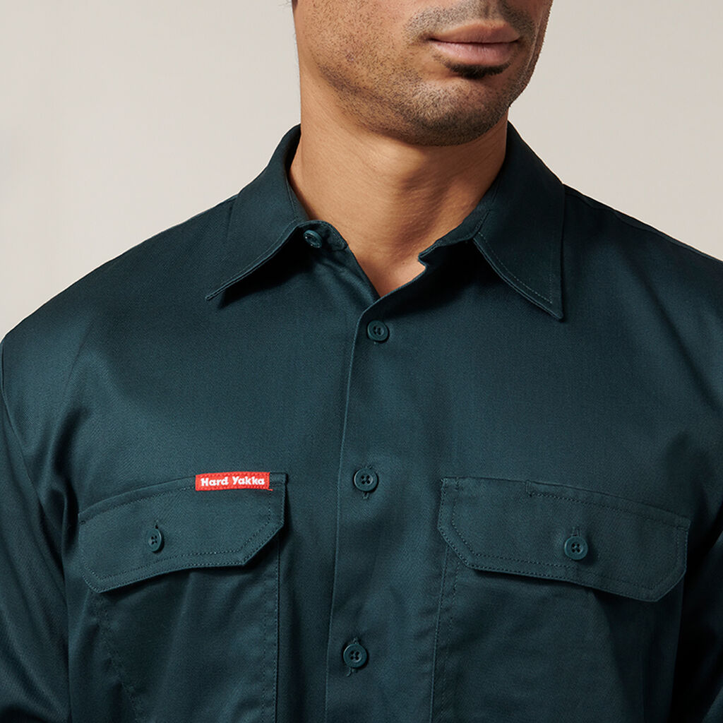 Hard Yakka Y07500 Cotton Drill Shirt Long Sleeve