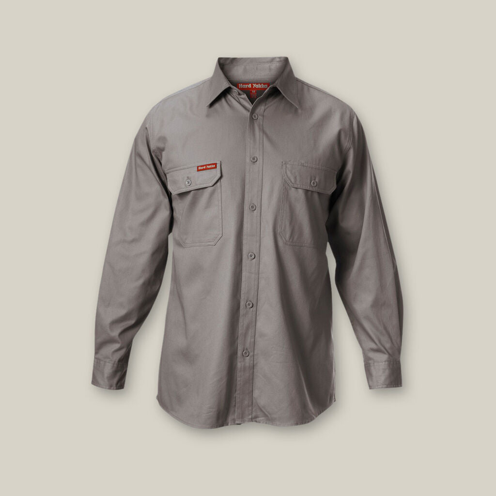 Hard Yakka Y07500 Cotton Drill Shirt Long Sleeve