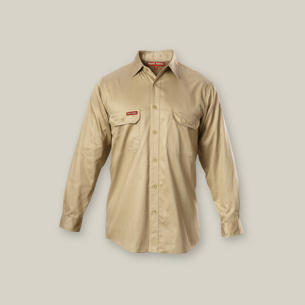 Hard Yakka Y07500 Cotton Drill Shirt Long Sleeve