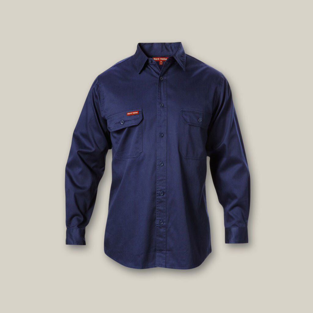 Hard Yakka Y07500 Cotton Drill Shirt Long Sleeve