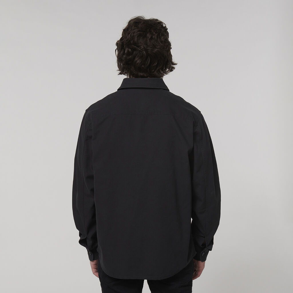 Hard Yakka Y07753 Heritage Canvas Shirt-Black