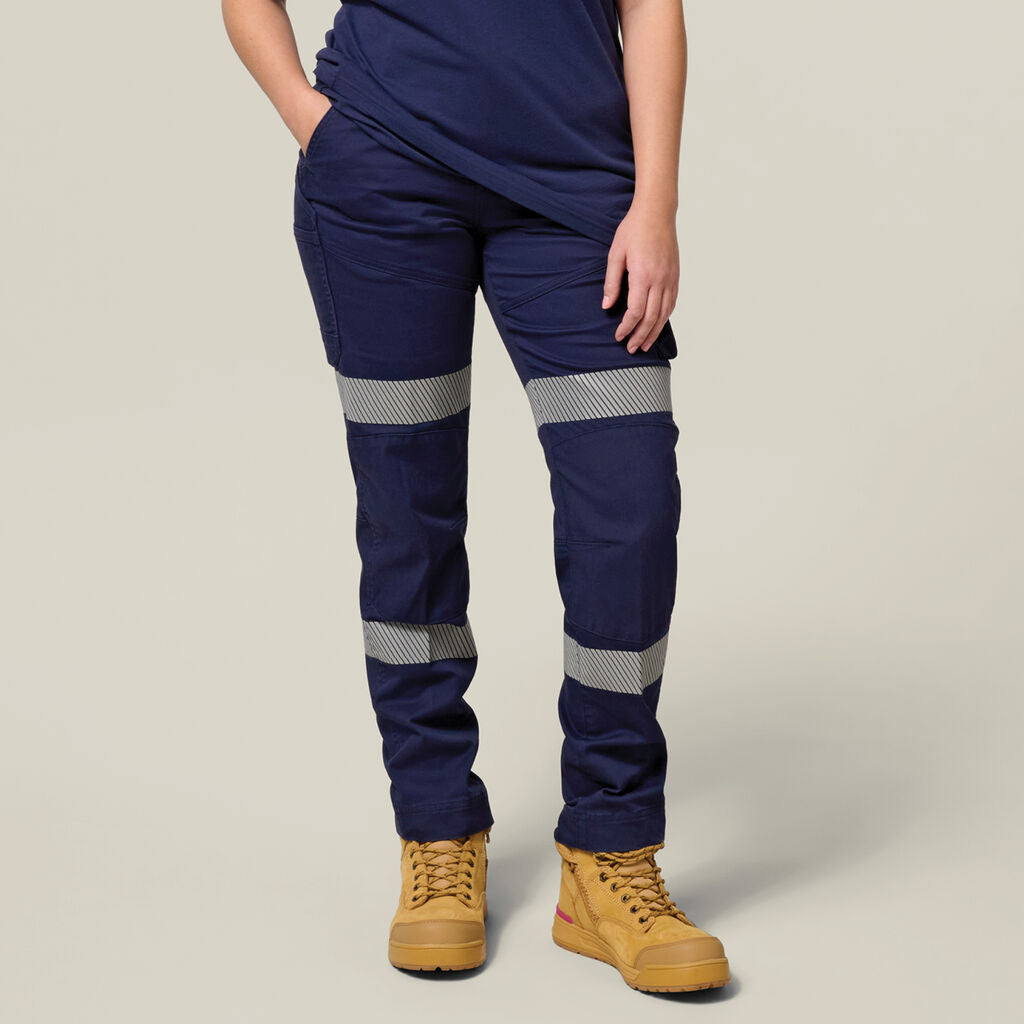 Hard Yakka Y08121 Women's 3056 Toughmaxx Taped Work Pants-Navy