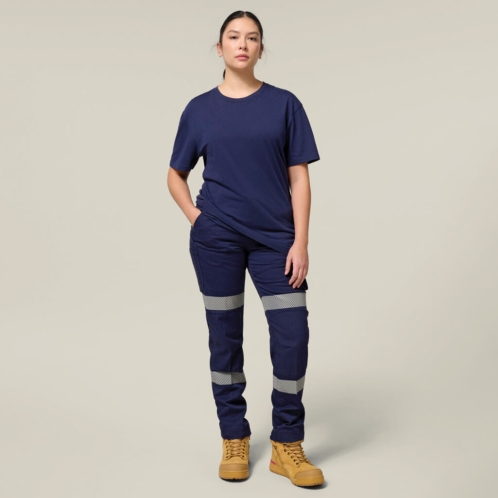 Hard Yakka Y08121 Women's 3056 Toughmaxx Taped Work Pants-Navy