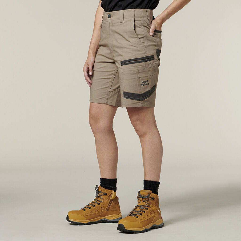 Hard Yakka Y08228 Women's Raptor Mid Short